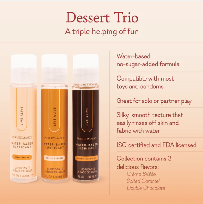 Dessert Trio Lubricant Gift Set