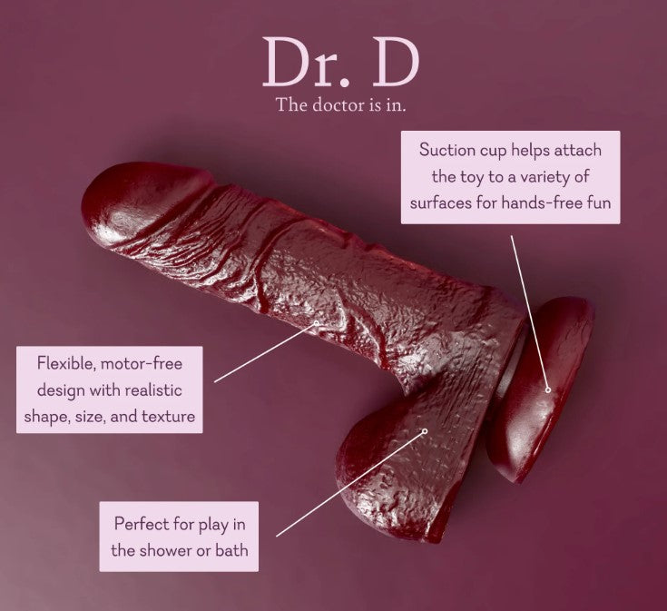 Dr D (deep red, pink or blue)